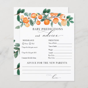 Cutie   Predictions Advice Baby Shower