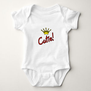 Cutie! - Princess Crown Baby Bodysuit