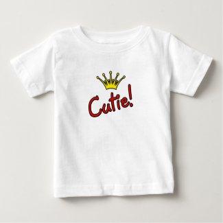 Cutie! - Princess Crown Baby T-Shirt