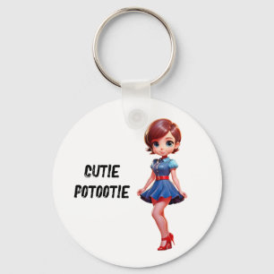 cutie putootie key ring