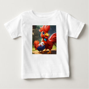 Cutie Q Rooster Rumble: Battle of the Adorable Fig Baby T-Shirt