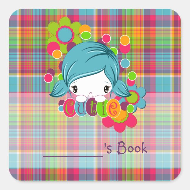 Cutie Square Sticker (Front)