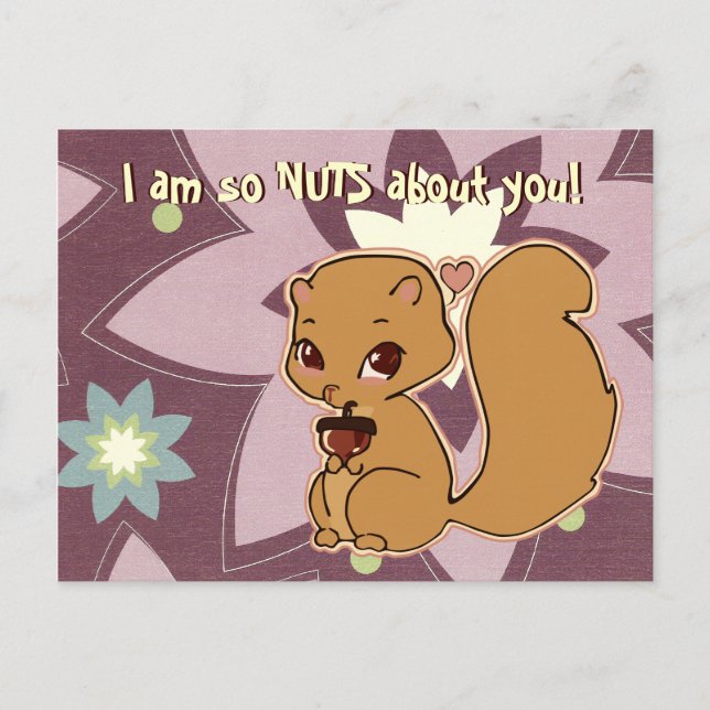 Cutie Squirrel Postcard (Front)