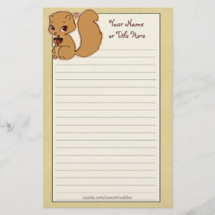 Cutie Squirrel Stationary Stationery