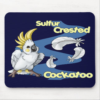 "Cutie" Sulphur Crested Cockatoo Mousepad