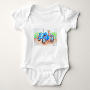 Cutie the Farmer Guinea Pig Painting Baby Bodysuit