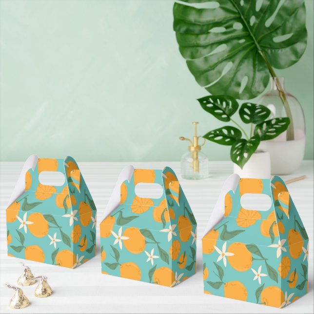 Cutie themed Orange Clementine Tangerine Mandarin  Favour Box (Multiple)