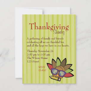 Cutie Turkey Invitation