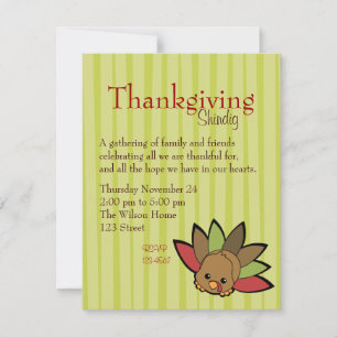 Cutie Turkey Invitation