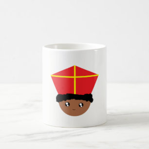 Cutieful Kids Art St. Nicholas Mitre Zwarte Piet Coffee Mug