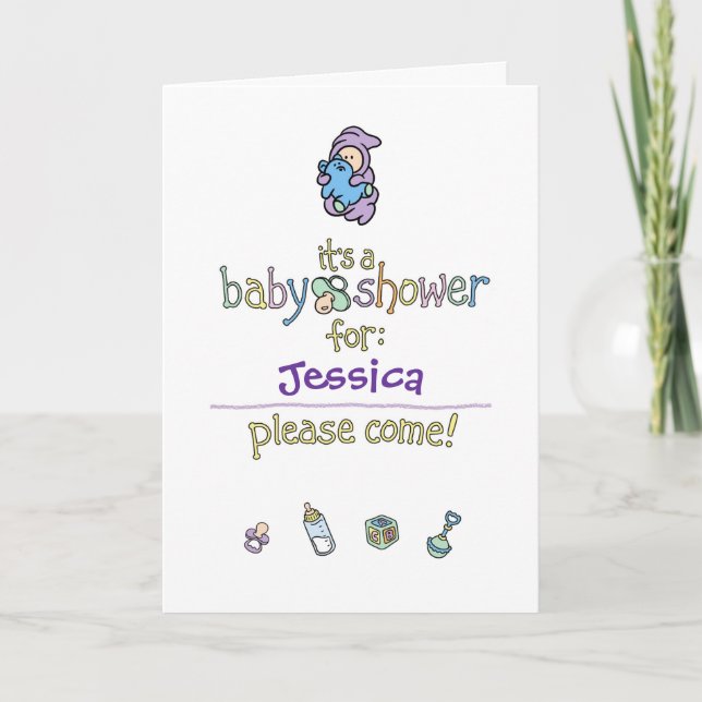 Cutietoots Baby Shower Invitation (Front)
