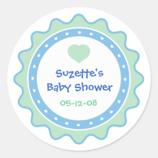 Cutietoots Baby Shower Party Favour Sticker