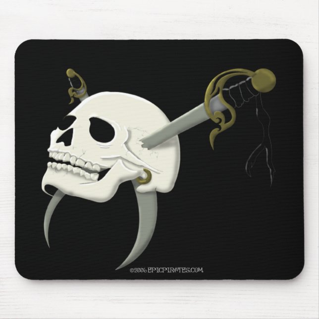 Cutlass Skull Mouse Mat (Front)