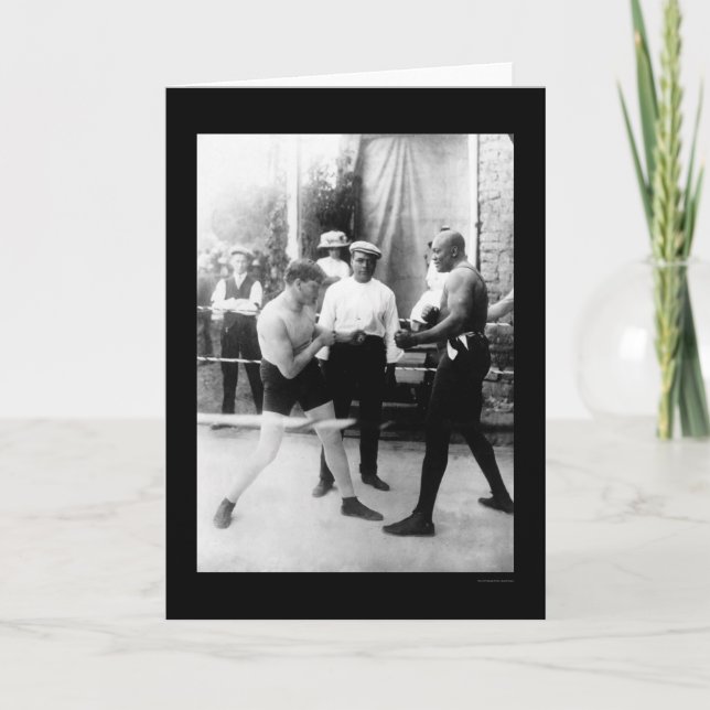 Cutler vs. Johnson Boxing Match 1914 Card (Front)