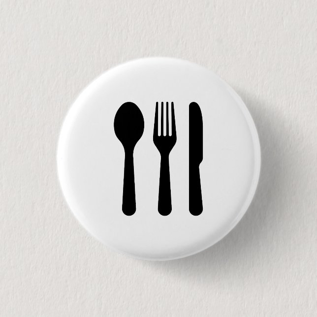 'Cutlery' Pictogram Button (Front)