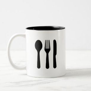 'Cutlery' Pictogram Mug