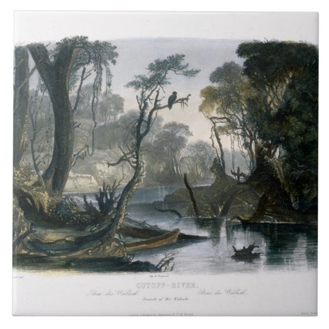 Cutoff River, Branch of the Wabash, plate 8 from V Tile (Front)