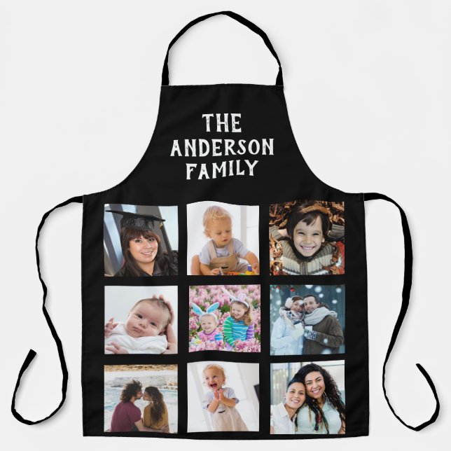 Cutom Photo Collage Personalised Apron (Front)