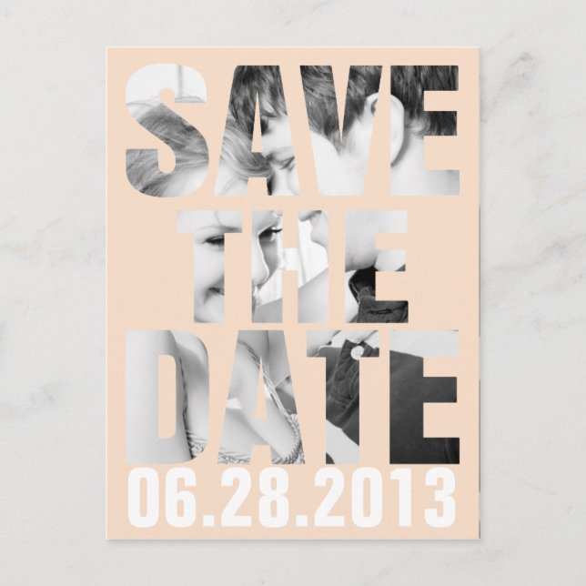 CUTOUT SAVE THE DATE Post Card (Front)