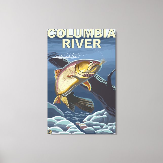 Cutthroat Trout Cross-Section Canvas Print (Front)
