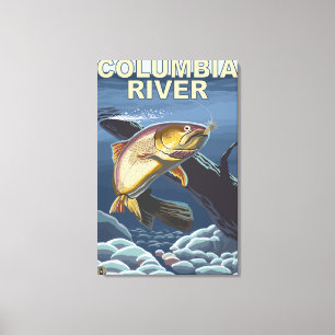 Cutthroat Trout Cross-Section Canvas Print