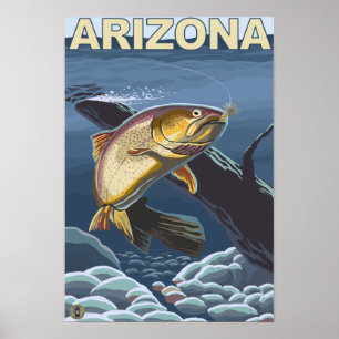 Cutthroat Trout FishingArizona Poster