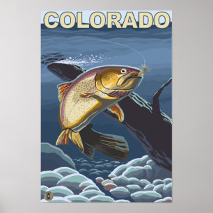 Cutthroat Trout FishingColorado Poster