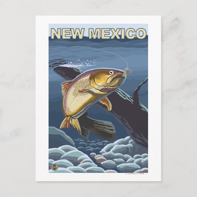 Cutthroat Trout FishingNew Mexico Postcard (Front)