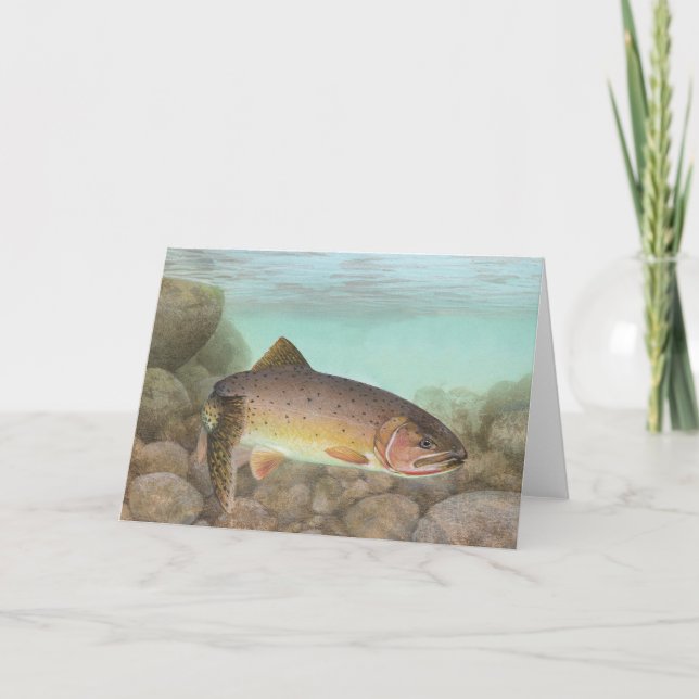 Cutthroat Trout Logo Card (Front)