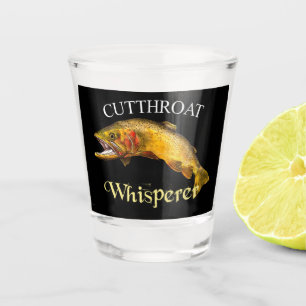 Cutthroat Trout Whisperer Dark Shot Glass