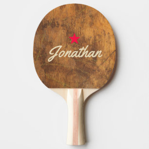 Cutting Block Vintage Star Signature Ping Pong Paddle