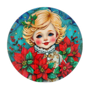 CUTTING BOARD ~ CHRISTMAS GIRL ~