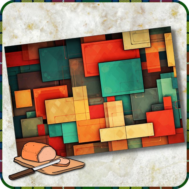 CUTTING BOARD - Color-blocks in Many Colors (Creator Uploaded)