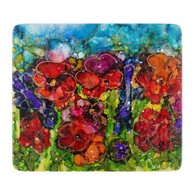 Cutting Board Hot Mess Garden Lovitude (Front)