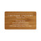 Cutting Board Personal Chef/Catering Business Card