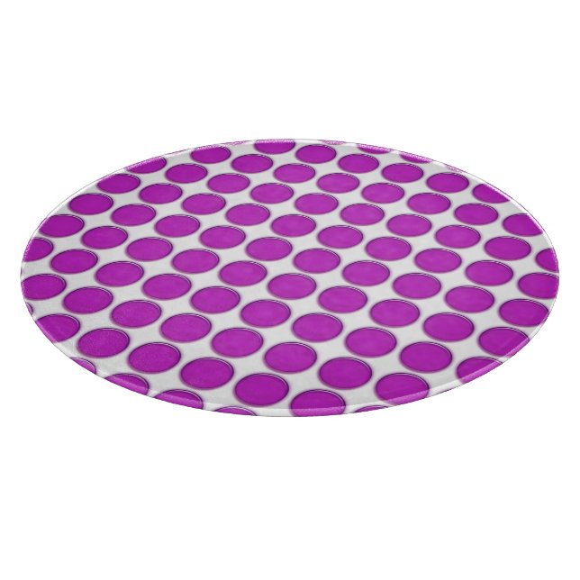 Cutting Board - Purple Dots (Corner)
