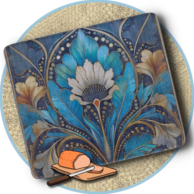 CUTTING BOARD - Retro Art Deco #5 - Rectangular (Creator Uploaded)