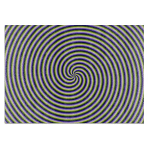 Cutting Board Swirl in Green Blue and Violet