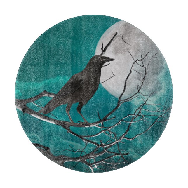 Cutting Board, The Raven in Green Cutting Board (Front)