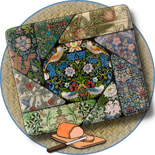 CUTTING BOARD - William Morris Image Collage