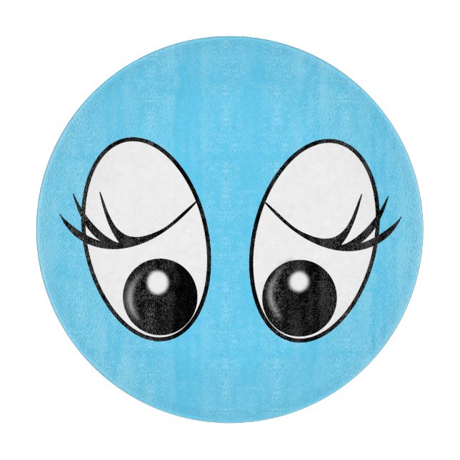 Cutting Board with Curiosity Eyes - Your Colours (Front)