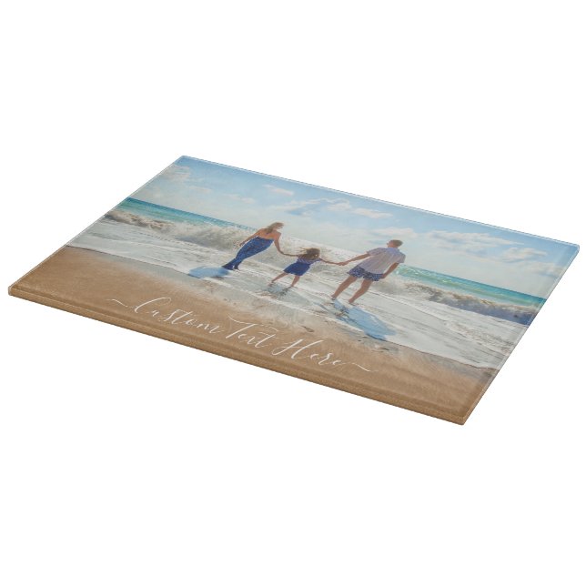 Cutting Board with Custom Photo Text - Your Design (Corner)
