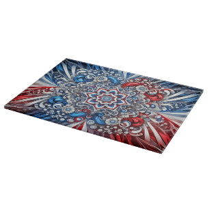 Cutting board with French Colours Design