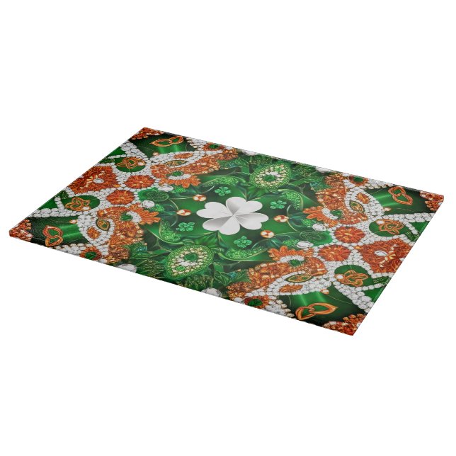 Cutting board with Ireland Colours Design (Corner)