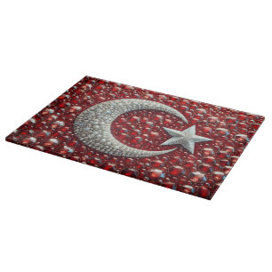 Cutting board with Turkish Colours Design