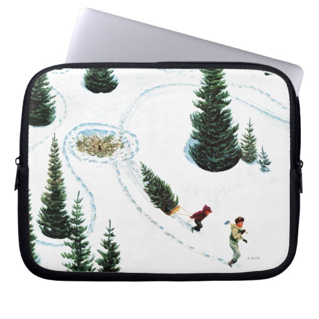 Cutting Down the Tree Laptop Sleeve (Front)