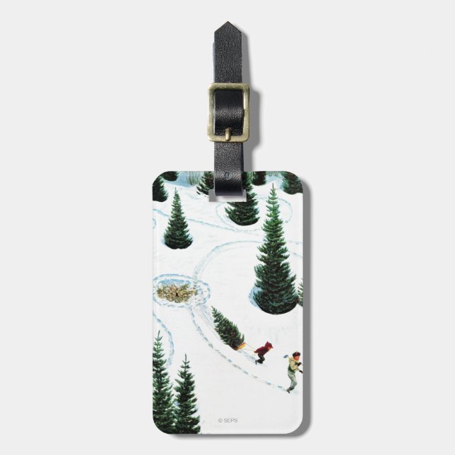 Cutting Down the Tree Luggage Tag (Front Vertical)