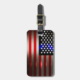 Cutting Edge Laser Cut American Flag 2 Luggage Tag