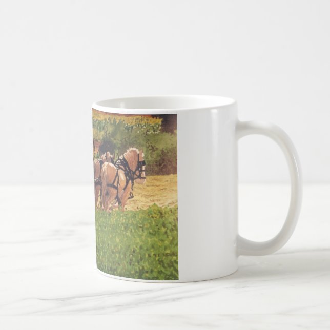 Cutting Hay Coffee Mug (Right)