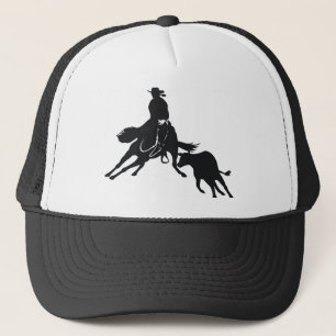 Cutting Horse and cow Trucker Hat